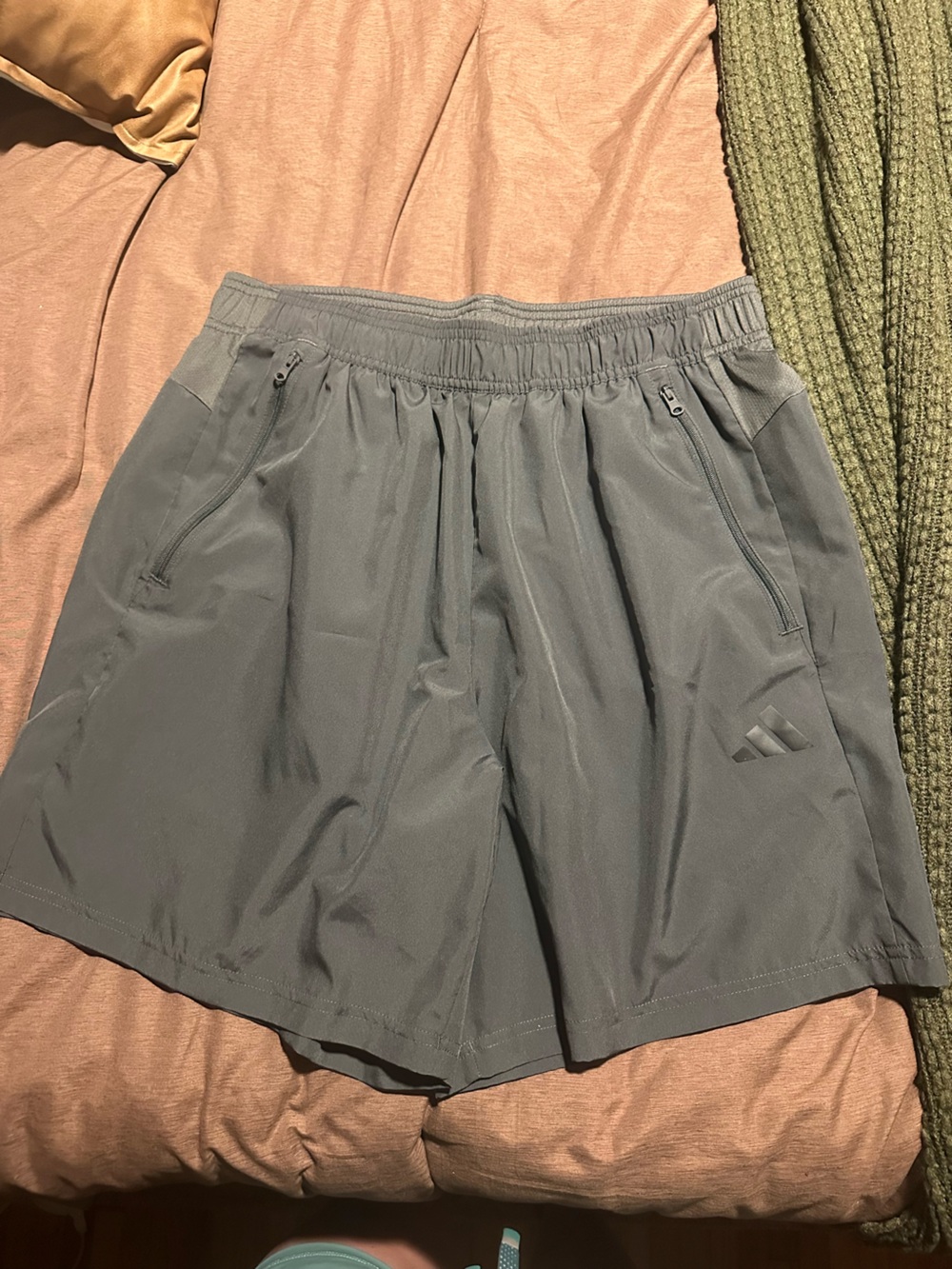 adidas Men’s Gray Athletic Training Shorts